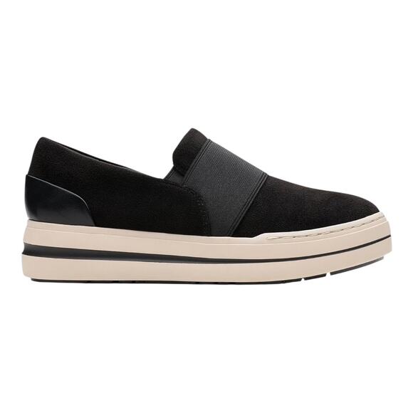 Clarks Women's Cloudsteppers Audreigh Eve Comfort Sneakers Black Size 10 W - Picture 2 of 3